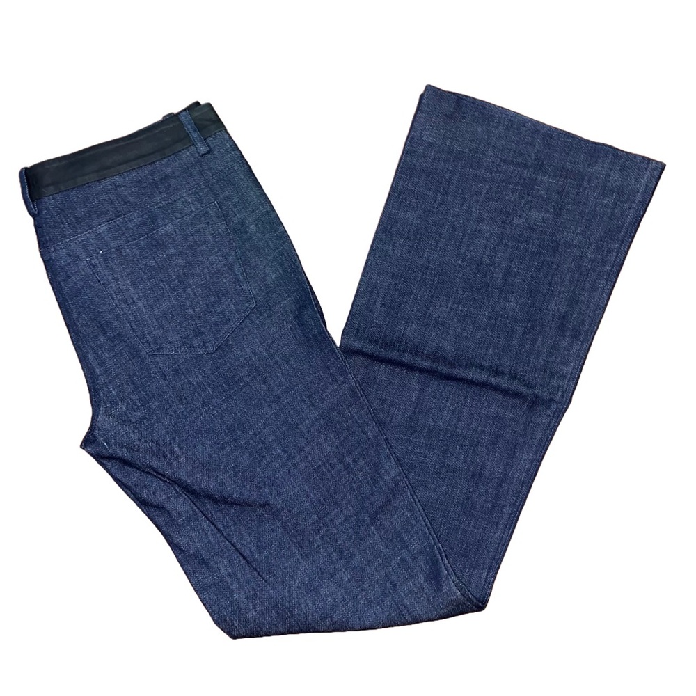 💖 Robert Rodriguez Bootcut Jeans with‎ Leather Detail - TALL